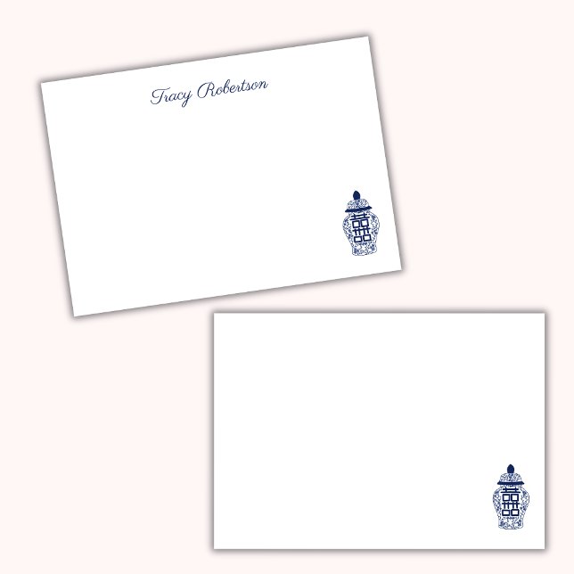 Notas Post-it® Customizable Chinoiserie Ginger Jar Notes (Subido por el creador)