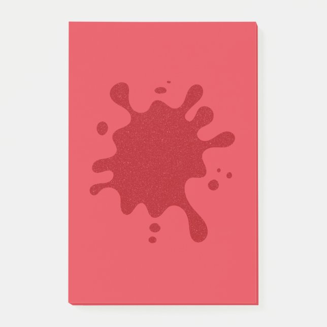 Notas Post-it® Customizable Splash Design Post-It Notes (Anverso)
