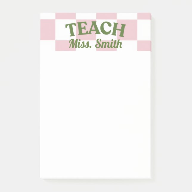 Notas Post-it® Customizable Teacher Post-it (Anverso)