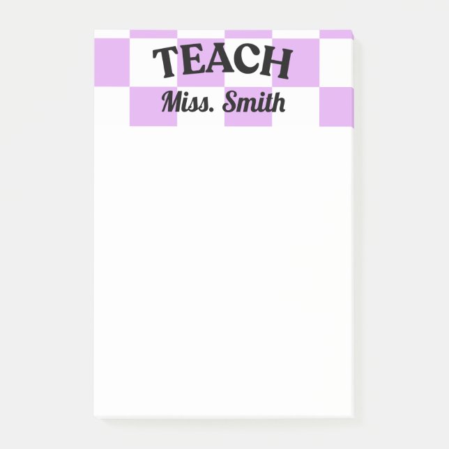 Notas Post-it® Customizable Teacher Post-it (Anverso)