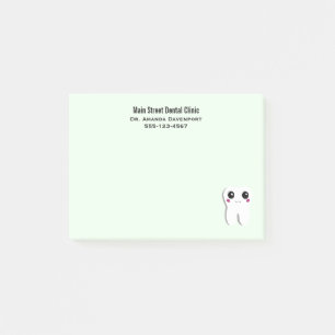 Notas Post-it® Cuta dental dental dental sonriente feliz