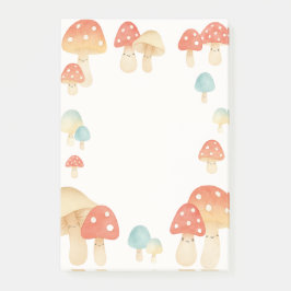Notas Post-it® Cute acuarela hongo Memo Pad