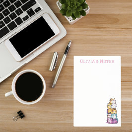 Notas Post-it® Cute acuarela Personalizada Gato Amantes Diversión