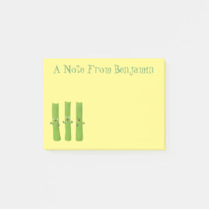 Notas Post-it® Cute apio palitos trio verduras personalizados