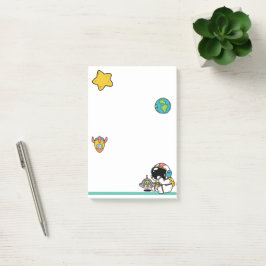Notas Post-it® Cute Astronaut Espacio