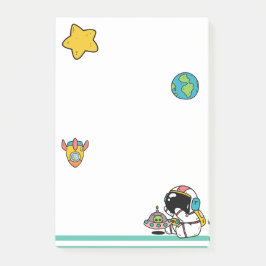 Notas Post-it® Cute Astronaut Espacio
