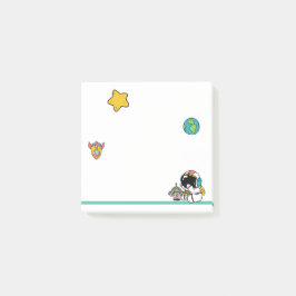 Notas Post-it® Cute Astronaut Espacio