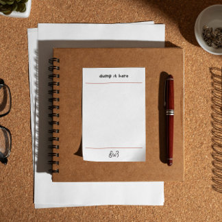 Notas Post-it® Cute bear dump it here 