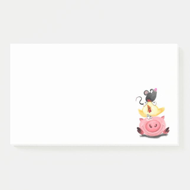 Notas Post-it® Cute Best Friends Funny Post it Notes (Anverso)