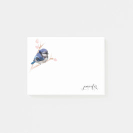 Notas Post-it® Cute Blue Jay Birds Post it Note