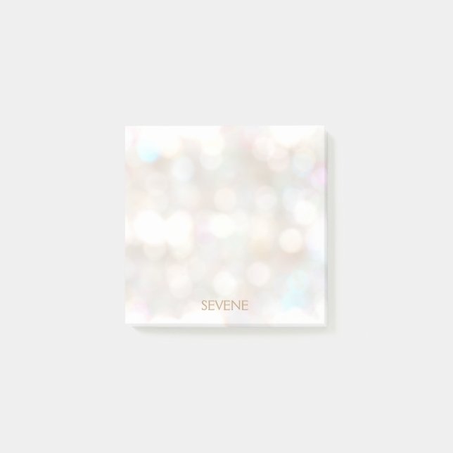 Notas Post-it® Cute Bokeh Personalizado (Anverso)