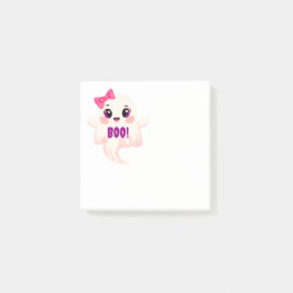 Notas Post-it® Cute Boo femenina! Fantasma