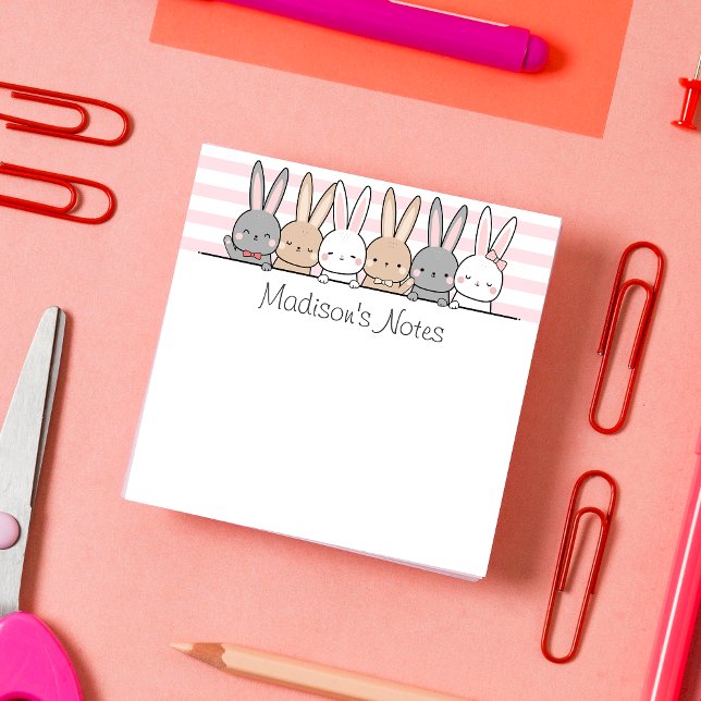 Notas Post-it® Cute Bunnies Personalizados (Subido por el creador)