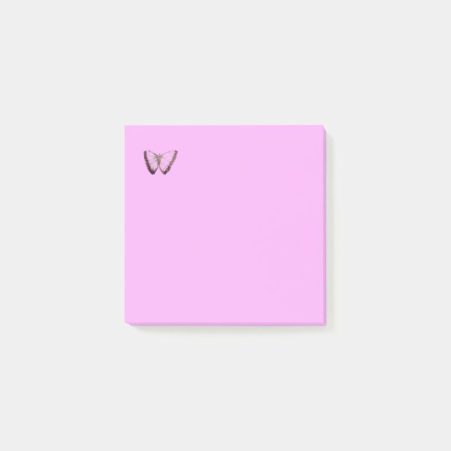Notas Post-it® Cute Butterfly design light rosa Post-it Notes (Anverso)