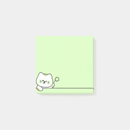 Notas Post-it® Cute Cat with Flower