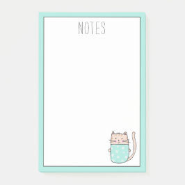 Notas Post-it® Cute Cate personalizado