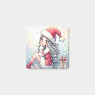 Notas Post-it® Cute Christmas Girl note