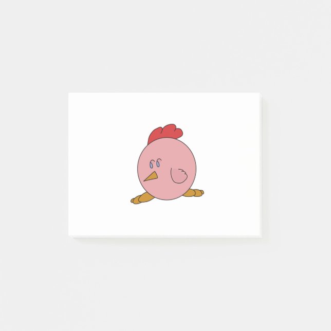 Notas Post-it® Cute Chubby Chicken (Anverso)