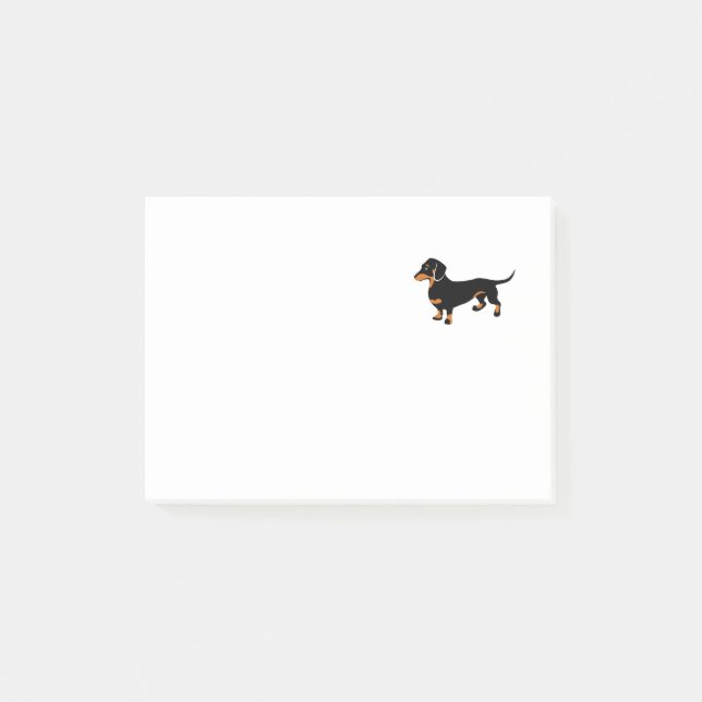 Notas Post-it® Cute Dachshund - Doxie Dog (Anverso)