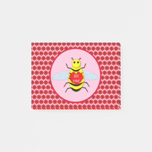 Notas Post-it® Cute Día de San Valentín Bee (Anverso)