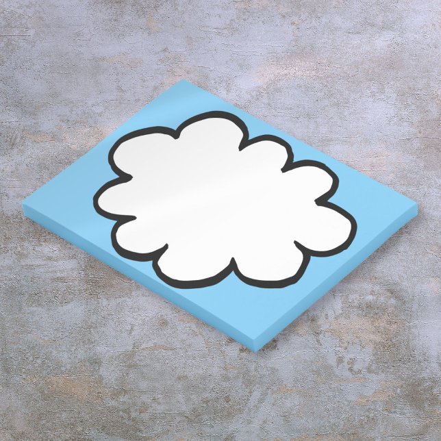 Notas Post-it® Cute Divertido Moderno Simple Thought Cloud (Cute Fun Modern Simple Thought Cloud Post-it Notes)