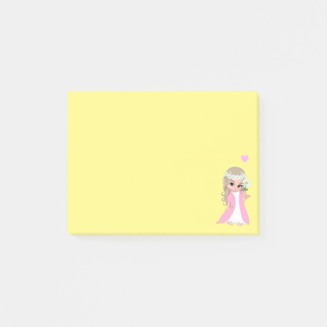 Notas Post-it® Cute Fairy en Yellow Post-it Notes (Anverso)