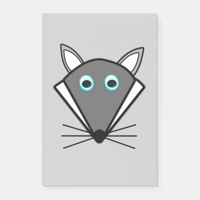 Notas Post-it® Cute Halloween Wolf Post anota Pad (Anverso)