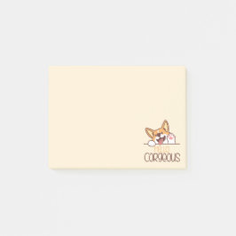 Notas Post-it® Cute Hello Corgi Dog