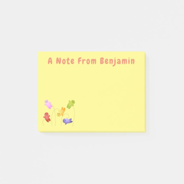 Notas Post-it® Cute jelly bebés dulces personalizado (Anverso)
