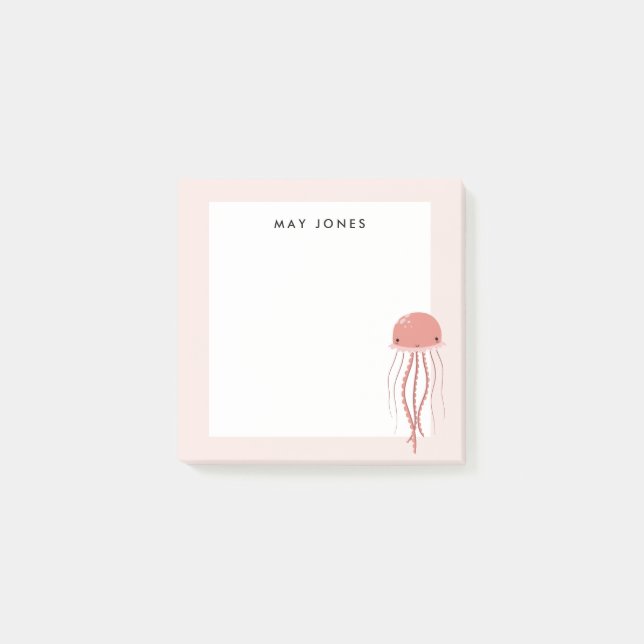 Notas Post-it® Cute Jellyfish (Anverso)