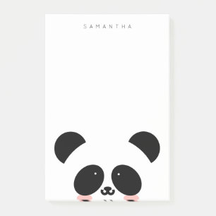 Notas Post-it® Cute Kawaii Panda Agregar su nombre