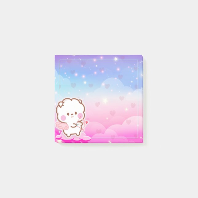 Notas Post-it® Cute Kawaii Valentines Cupid Jinnie (Anverso)