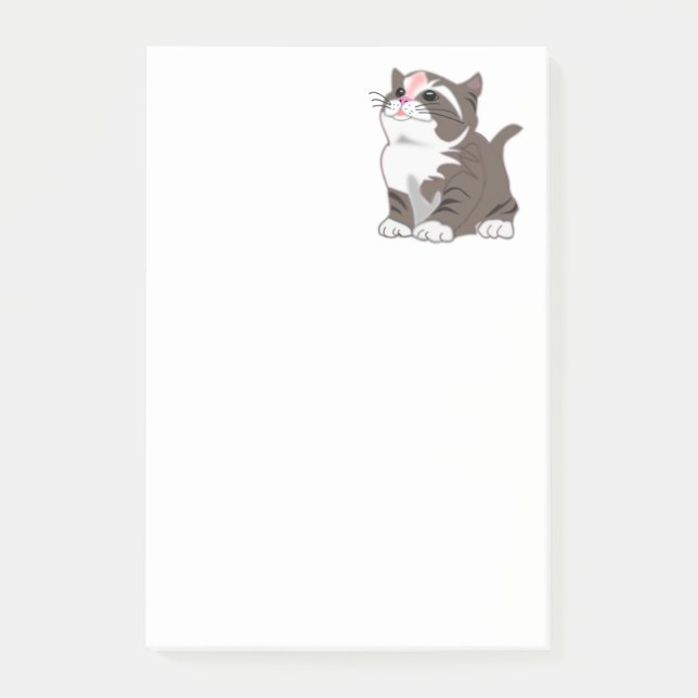 Notas Post-it® Cute Kitten (Anverso)