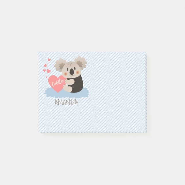 Notas Post-it® Cute Koala Cudelas ID386 (Anverso)