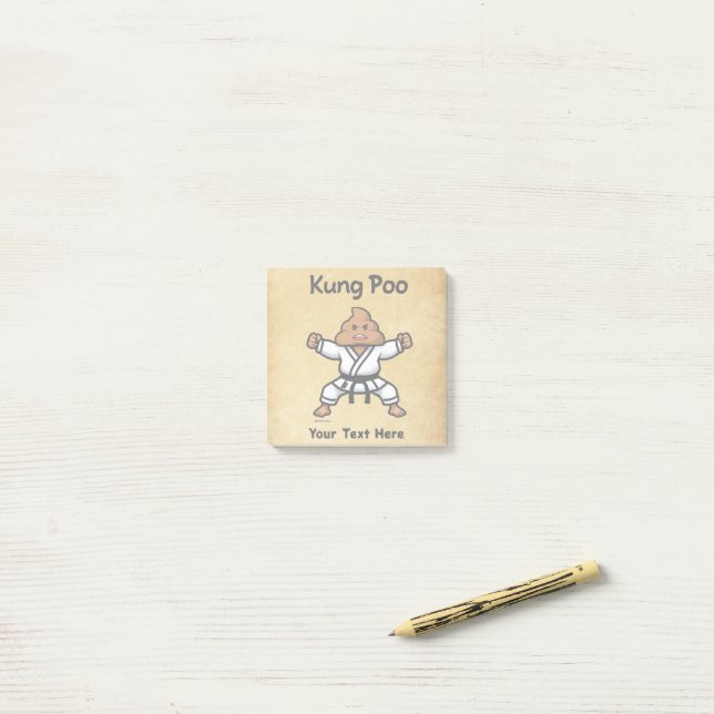 Notas Post-it® Cute Kung Poo Karate (Escritorio)