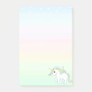 Notas Post-it® Cute Magic Unicorn en Pastel Colors Post-it Notes