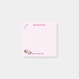 Notas Post-it® Cute minimalista rosa Kdrama Kpop 2 fotos femenina
