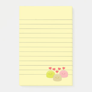 Notas Post-it® Cute Mochi Personalizado dibujos en línea
