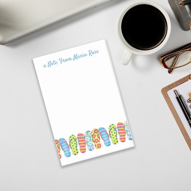 Notas Post-it® Cute Moderno Flip Flops Estilo Script (Subido por el creador)