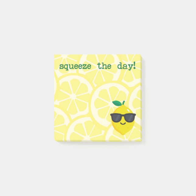 Notas Post-it® Cute Notepad | Squeeze the Day | Office Notes (Anverso)