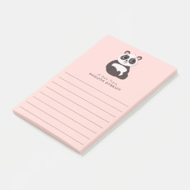 Notas Post-it® Cute oso panda para niños