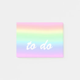 Notas Post-it® Cute Pastel Arcoiris para hacer