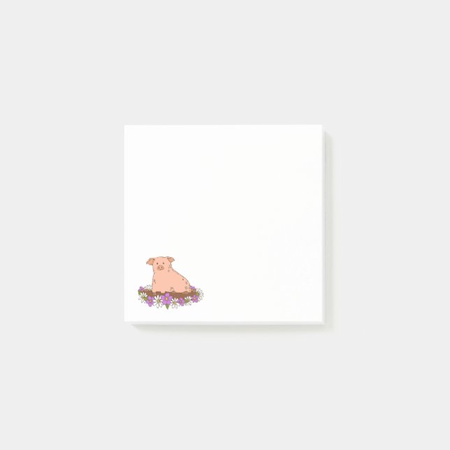Notas Post-it® Cute Pig Stationery Sticky Notes (Anverso)
