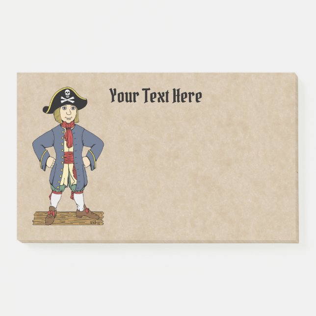 Notas Post-it® Cute Pirate Lad (Anverso)