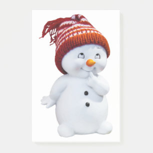 NOTAS POST-IT® CUTE PLAYFUL SNOWMAN