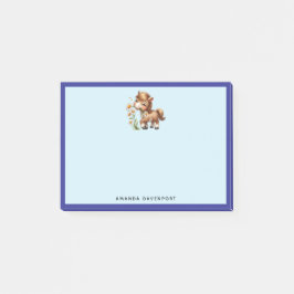 Notas Post-it® Cute Pony Eating Daisies