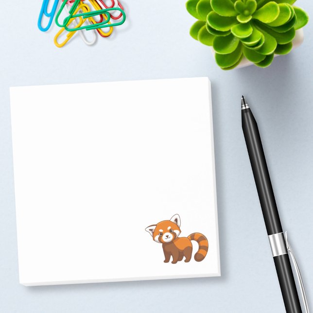 Notas Post-it® Cute Red Panda (Subido por el creador)