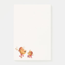 Notas Post-it® Cute Reindeer Christmas