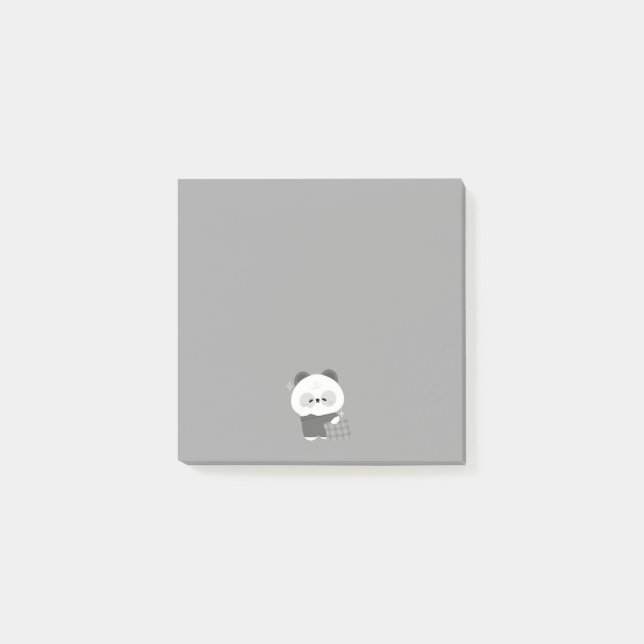 Notas Post-it® Cute Sleepy Panda (Anverso)