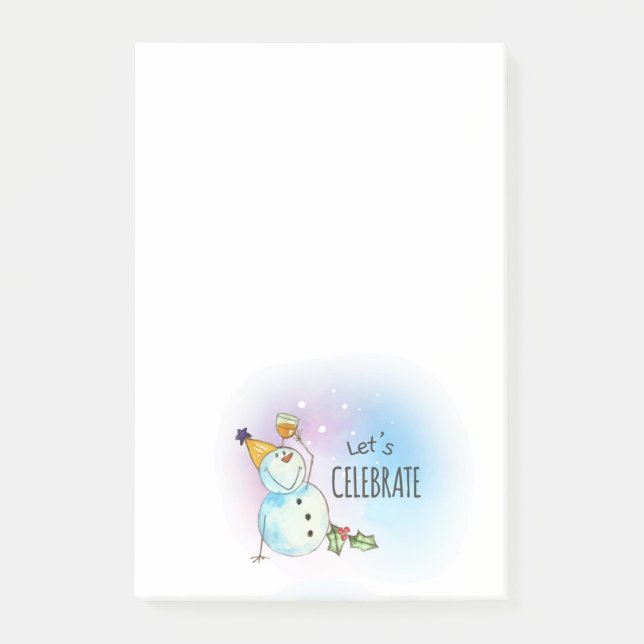 Notas Post-it® Cute Snowmen (Anverso)